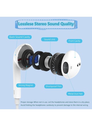 Headphones Wired, Compatible with iPhone, Lightning Wired Earphones with Mic & Volume Controls, Noise Cancelling Headset for iPhone Lightning - view 5