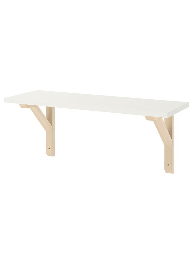 erorex Wall shelf, white/aspen, 59x20 cm - Image 1