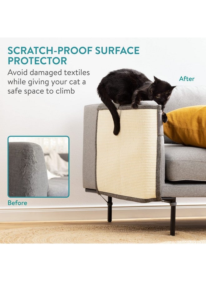 Navaris Cat Scratch Mat Sofa Protector - Natural Sisal Furniture Protector Scratching Pad For Cats - Scratch Carpet For Couch, Sofa, Chair - Image 2