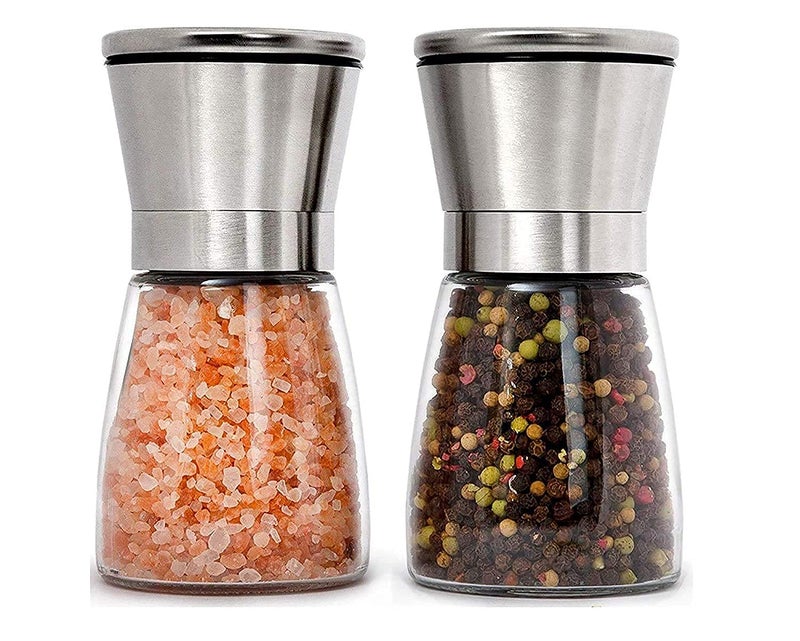 ConvertKitchen Stainless Steel Salt Pepper Grinder Pack of 2 - Image 1