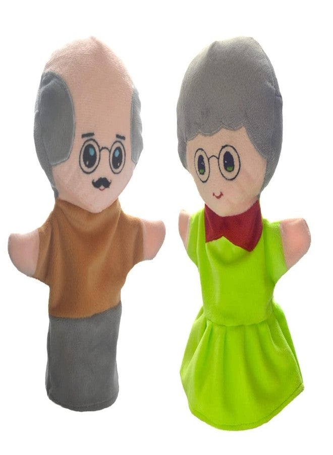 Elfactory Family Hand Puppets for Kids - Educational Storytelling Interactive Plush Hand Puppet Set for Learning (10 inch) (Family Set of 6) (Family Wh) - Image 3