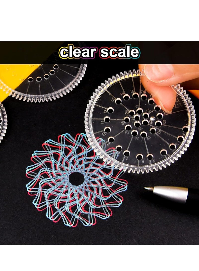 Spirograph, Drawing Set, with 22 Painting Magic Spiral, Art Kit, Geometric Ruler, Creative Deluxe for Adults and Kids - Image 4