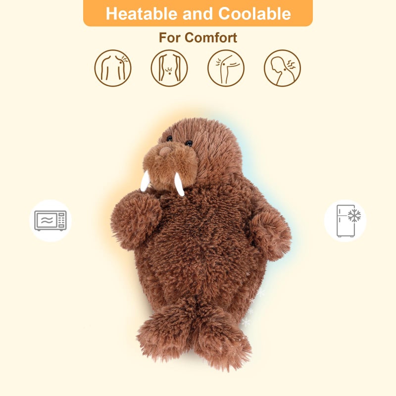 SuzziPals Warming Walrus Stuffed Animals Microwavable Stuffed Animal Heating Pads for Soothing Anxiety and Stress Relief Cuddly Companion Plush Toys Gifts for Kids  Adults - Image 3