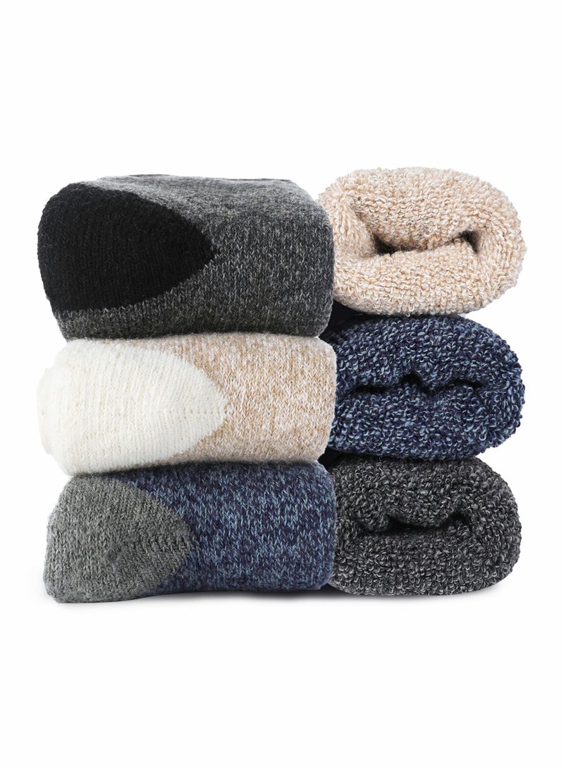 KASTWAVE Wool Socks for Women, Soft Warm Comfort Casual Crew Winter Socks - Image 2