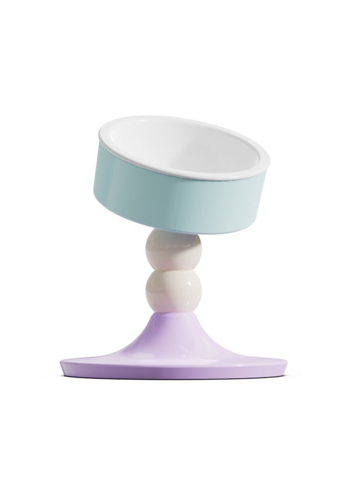general Pet feeding bowl adjustable height angle cat bowl dog bowl protection cervical spine cat food basin anti-overturning ceramic cat bowl - Image 1