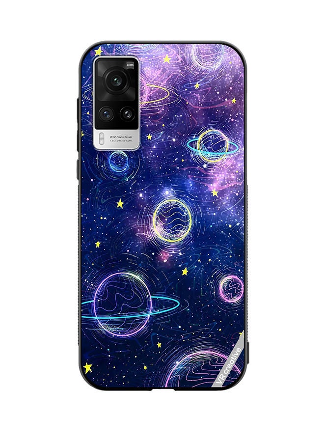 VR CREATIVE Protective Case Cover For Vivo X60 Pro Galaxy Design Multicolour - Image 1