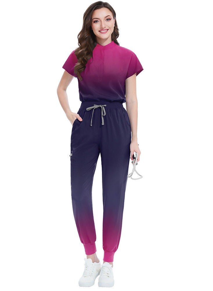 KUYING New V-neck Split Style Medical Work Uniform  - Image 1