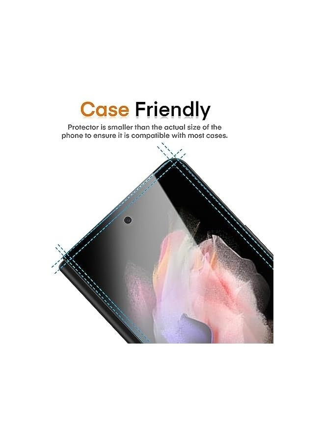 PROMASS [2-Pack] Screen Protector for Galaxy Z Fold 5 Front Tempered Glass Full Coverage Screen Guard 9H Hardness Anti Fingerprint Scratch Resistance for Galaxy Z Fold 5 - Image 3