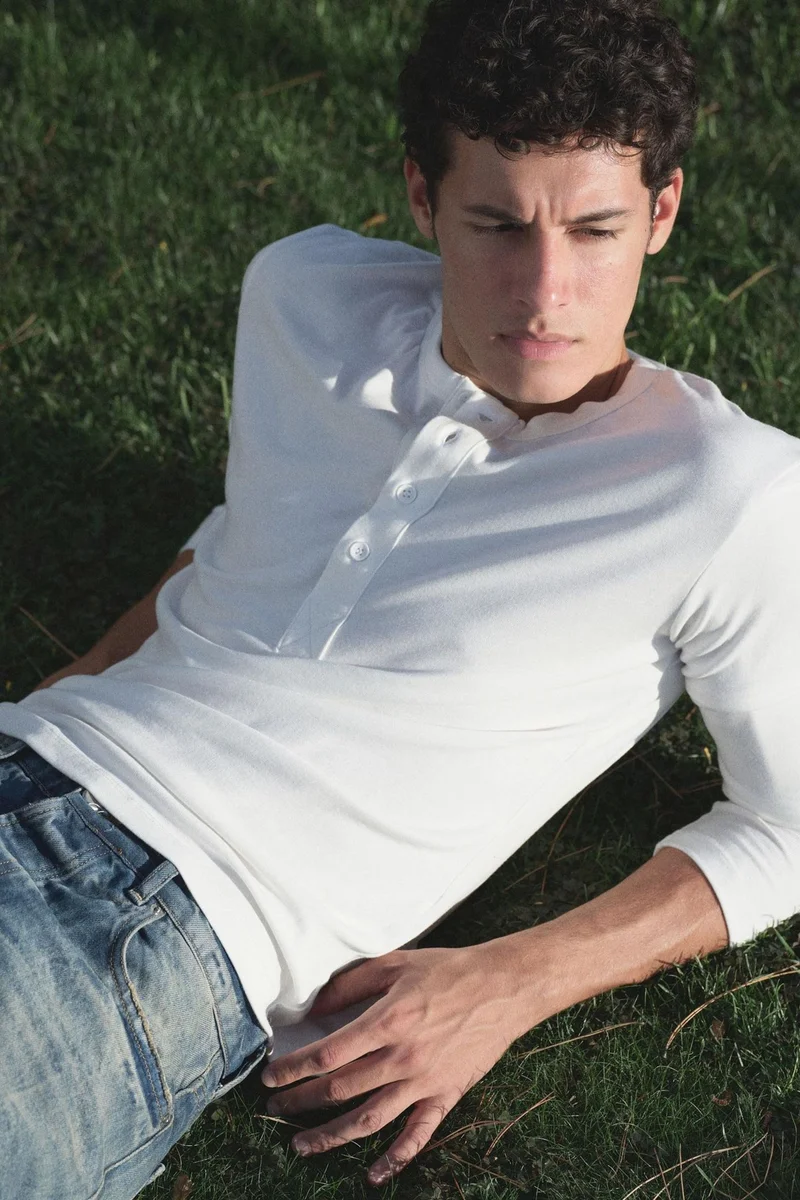 Giesto Dusty White GIESTO Men's Crew Neck T-Shirt for Men | Best Price UAE