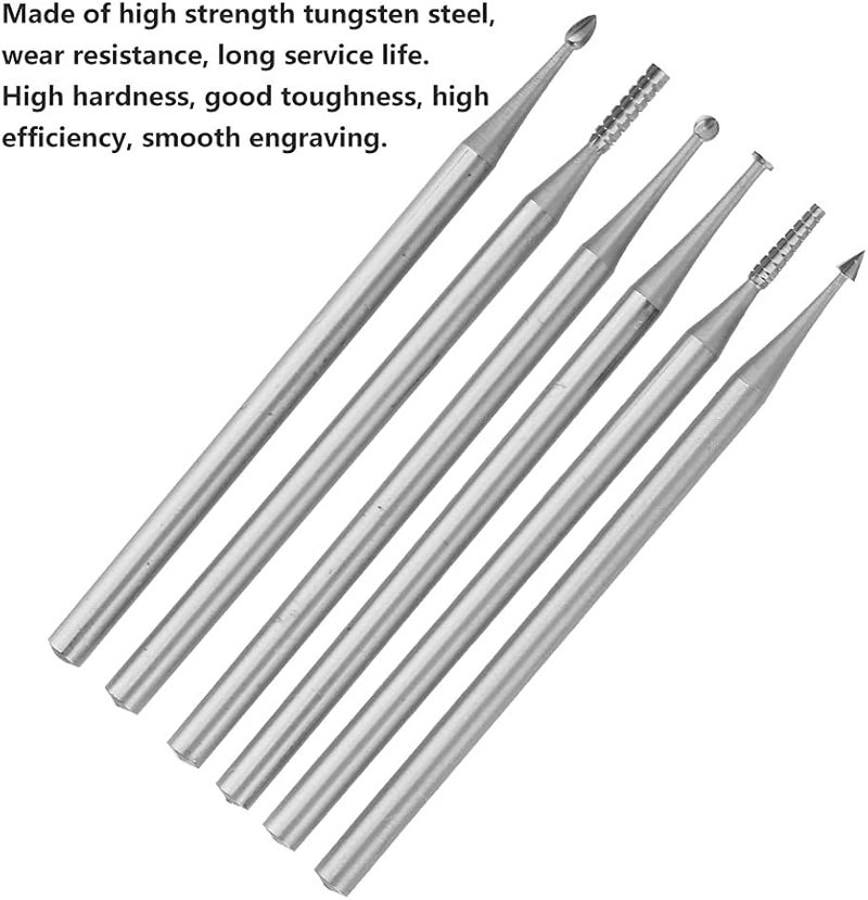Hyuduo 2 35mm Tungsten Steel Micro Engraving Knife Carving Tools Set Small Set For Olive Core Wood Bone - Image 5
