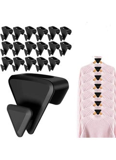 Arabest Space Saving Hanger Hooks Ultra- Premium Hanger Hooks Triple Closet Space 18 Value Pack, Cascade Hangers to Create Up to 3X More Closet Space, Easy to Use Slip-Over Design,Black  - Image 1