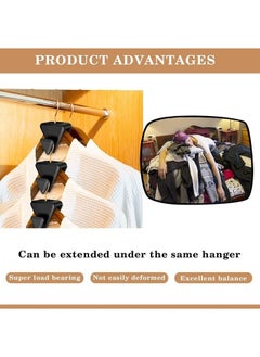 Arabest Space Saving Hanger Hooks Ultra- Premium Hanger Hooks Triple Closet Space 18 Value Pack, Cascade Hangers to Create Up to 3X More Closet Space, Easy to Use Slip-Over Design,Black  - Image 4