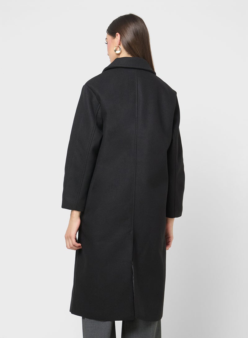 ايلا معطف طويل مزدوج الصدر - Image 2