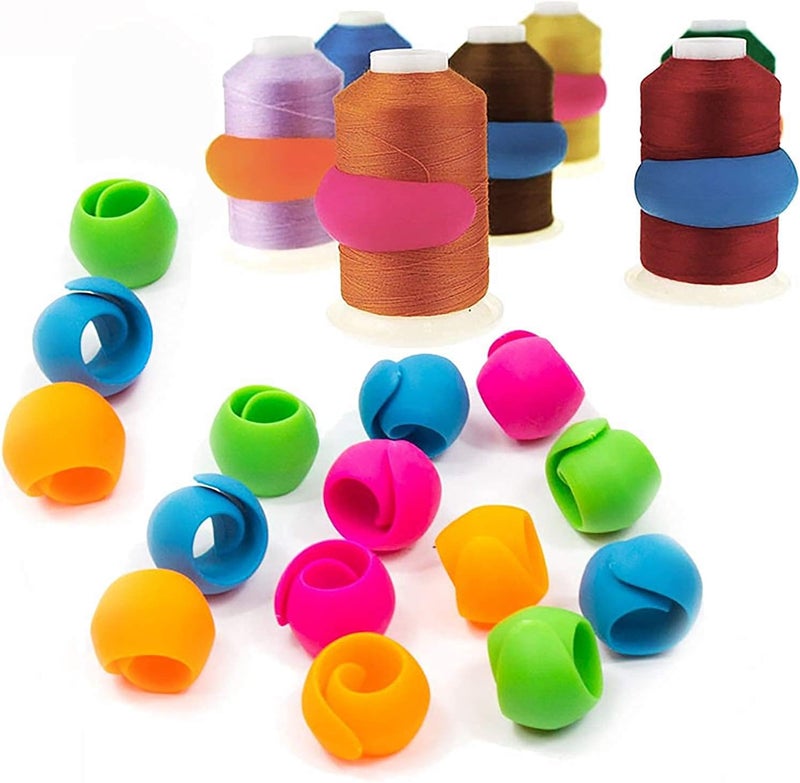 WUWEOT 60 Pack Thread Spool Savers, Spool Huggers for Sewing Machine and Embroidery Machine, Prevent Thread Tails from Unwinding, No Loose Ends or Thread Tails - Image 5