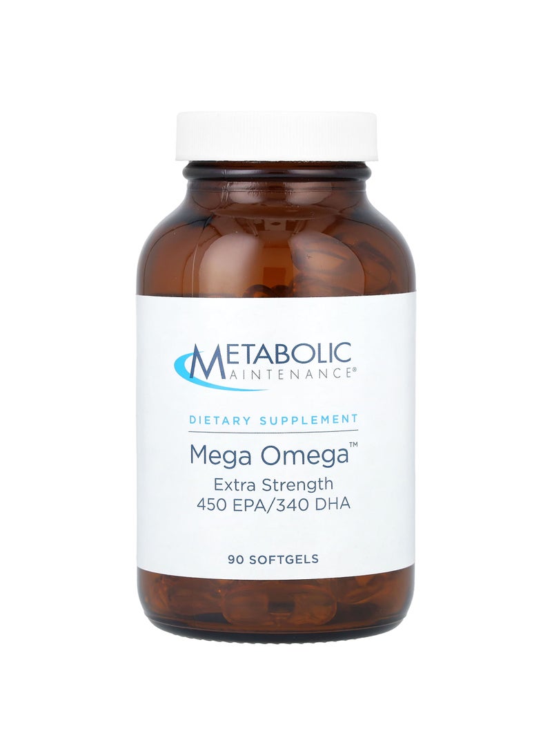 Metabolic Maintenance Mega Omega, 90 Softgels (1,000 mg per Softgel)