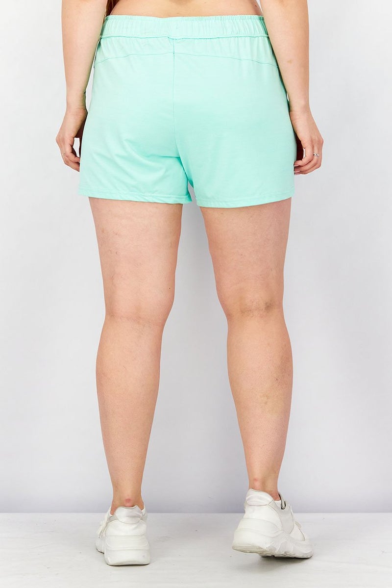 Tchibo Women Sportswear Fit Training Shorts, Light Green - Image 4