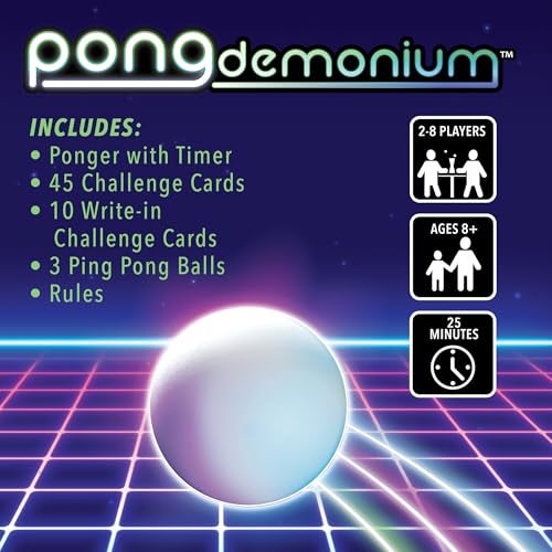 MindWare Pongdemonium Party Game FastPaced Action Challenge with Timer Bouncing Ball 55 Cards Hilarious Hot PotatoStyle Game for Ages 6 2 Players - Image 5