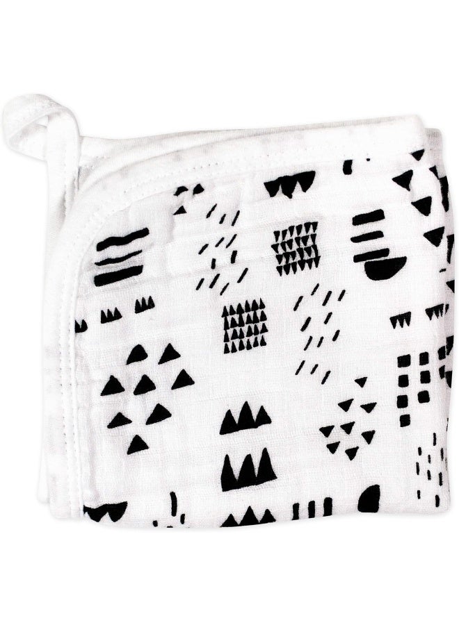 HonestBaby Baby 3-Piece Organic Cotton Hooded Towel & Washcloth Set - White - One size - Image 4