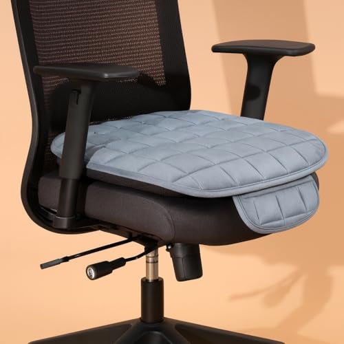 HSR Comfortable Ultra-Soft Office Chair Seat Cover with Non-Slip Grip & Storage Pouch, Universal Fit - Image 4