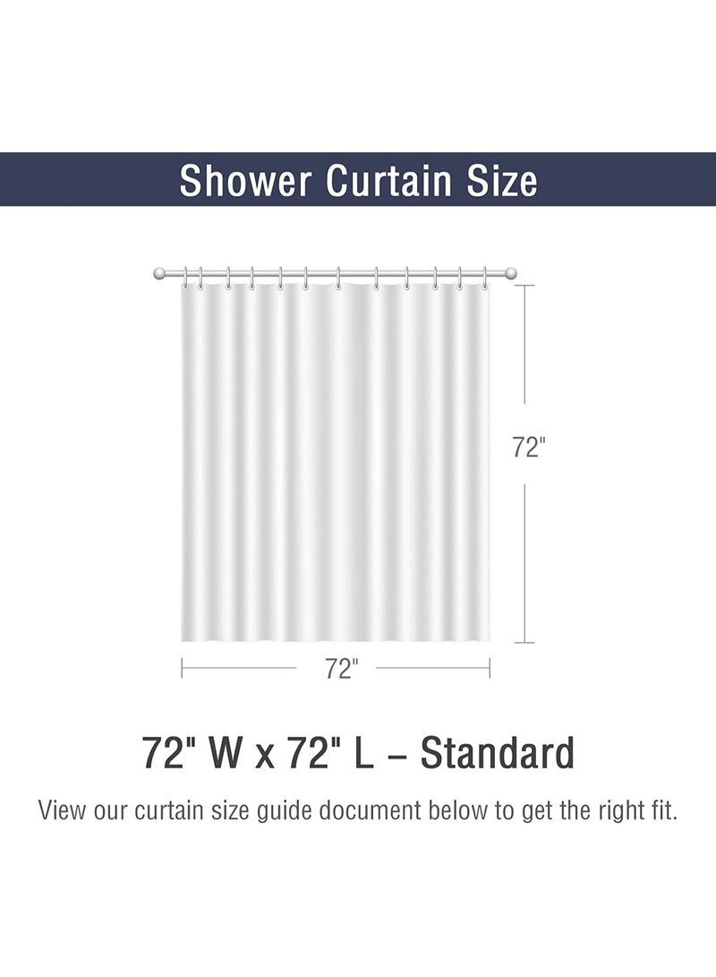 سيوسي ستارة الدش ، أوراق نباتات الأوكالبتوس المائية الخضراء مع ديكور حمام زهري ، ستارة دش قماشية مقاومة للماء مع 12 خطاف ، إكسسوارات حمام 72x72 بوصة قماش ديكور منزلي (أوكالبتوس أخضر) - Image 5
