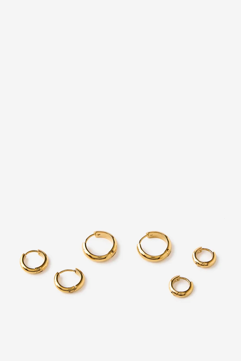 Waterproof 3Pk Mid Earring