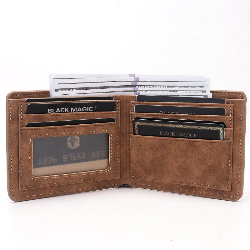 THTCSQ Mans Engraved Leather Wallet Brother Gift TO MY BROTHER - Image 3