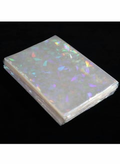 Excefore Holographic Card Sleeve Card Protector, 100PCS Black Lotus Double Side Foil Gemstone Rainbow Laser Flashing Trading Cards Shield Magic Card Protector Flashing Protective Idol Cover (Gemstone 65x90mm)  - Image 4