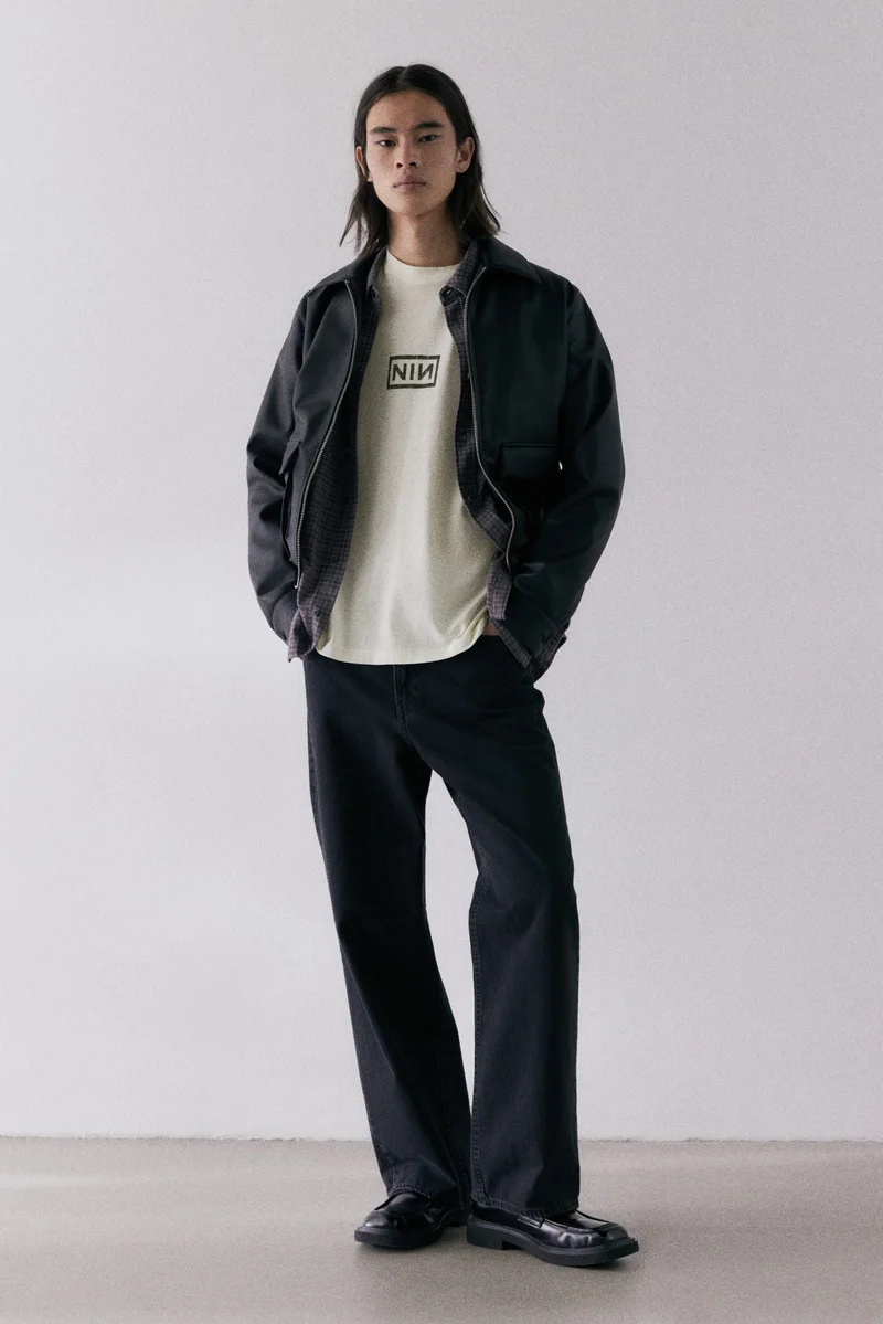 اتش اند ام Loose Fit Printed T-shirt