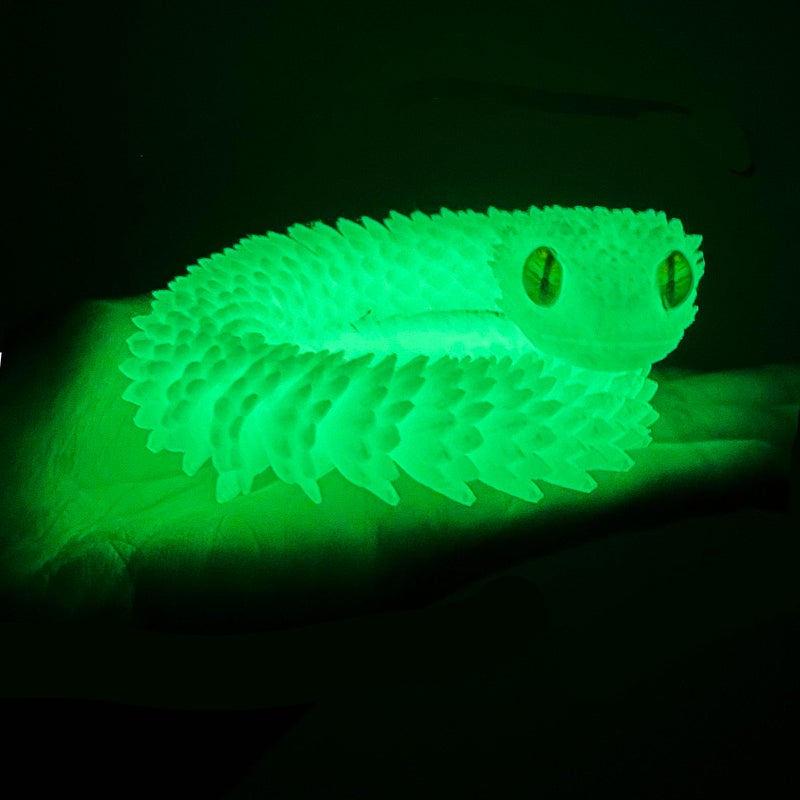 UXBSTM 12in 3D Printed Snake Toys Flexible 3D Printed Animal Fidget ADHD Snake Toys Perfect Desk Pet for Animal Collectors - Image 3