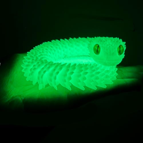 UXBSTM 12in 3D Printed Snake Toys Flexible 3D Printed Animal Fidget ADHD Snake Toys Perfect Desk Pet for Animal Collectors - Image 1