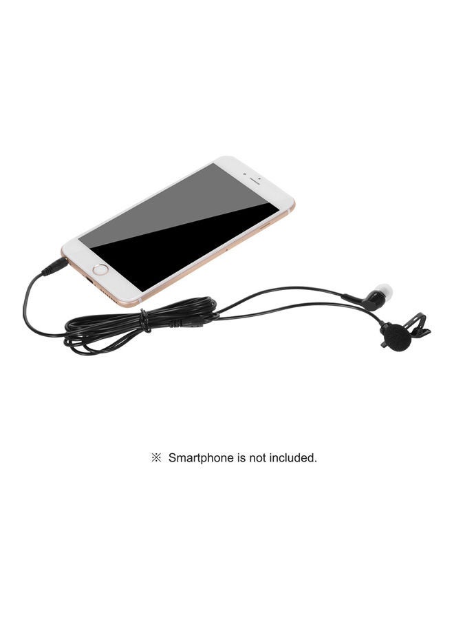 3.5mm 2-In-1 Microphone Mic with Single Earphone Black - Image 5