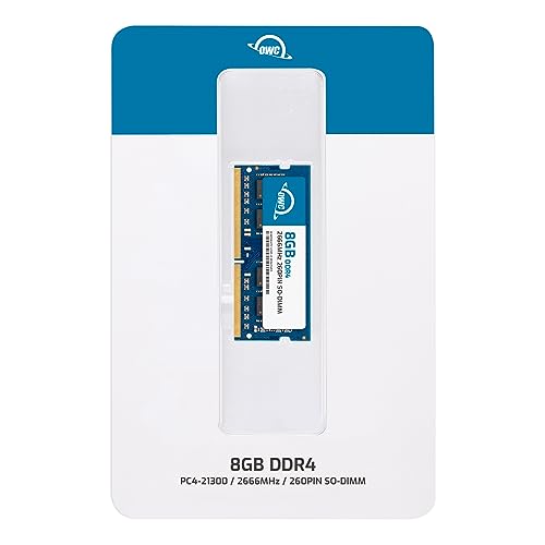 OWC وحدة ذاكرة رام OWC 8GB PC21300 DDR4 2666MHz 260pin SO-DIMM متوافقة مع Mac mini 2018 و iMac 2019 وما فوق، وأجهزة الكمبيوتر المتوافقة (OWC2666DDR4S08G) - Image 2