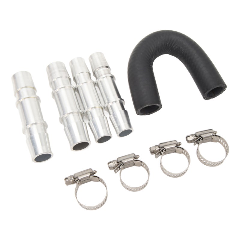 Engine Heater Core Bypass Kit 5/8in 3/4in Hose Fitting Aluminum Universal for Most Common Heater Hoses - Image 3