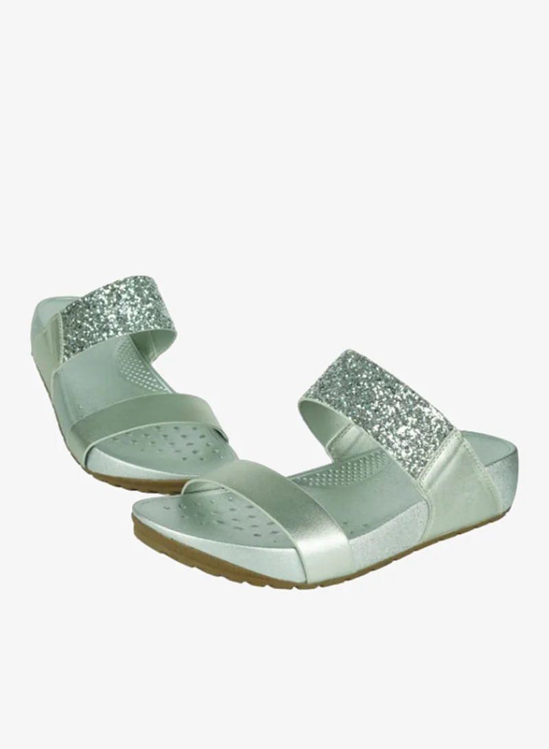 Michelle Morgan Silver 092-2619 Michelle Morgan Ladies Casual sandals RJL187-03B Silver for Women | Best Price UAE