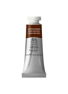 WINSOR & NEWTON Winsor & Newton Artists' Water Colour Paint 14ml Tube - Vandyke Brown  - Image 1