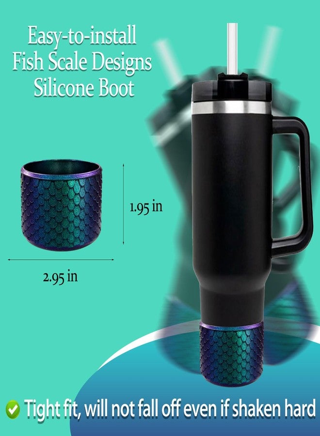 Lnulyaciy Chameleon Gradient Silicone Boots for 12-24oz Hydroflask Owala Tumblers, Anti-Slip Cup Bottom Protector Boot for Stanley Cup Accessories - Image 3