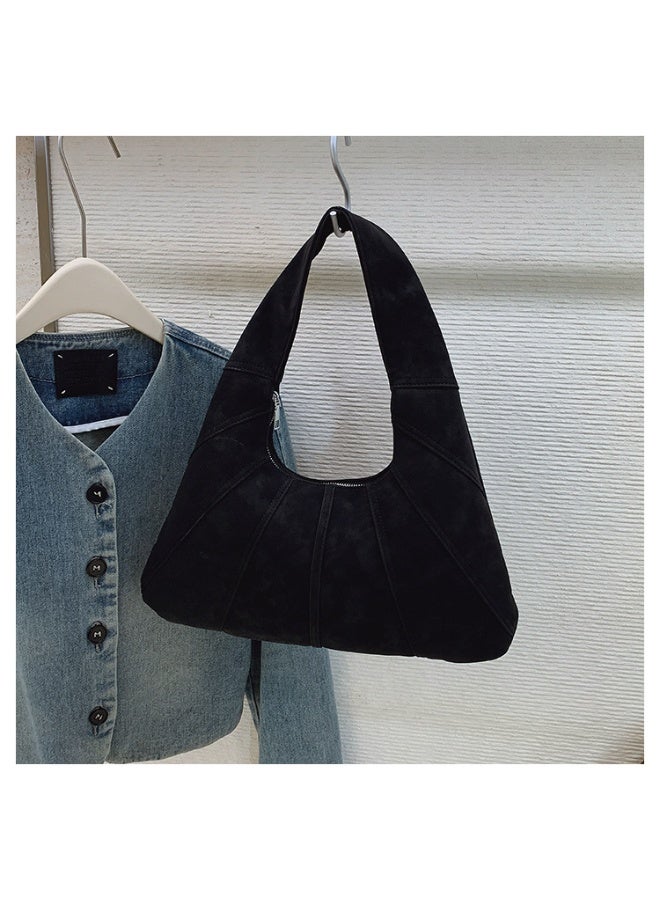 Soft PU Leather Slouchy Hobo Bag for Women, Large Capacity Shoulder Tote with Zipper Closure, Trendy Lightweight Handbag for Daily Work & Travel - Image 4