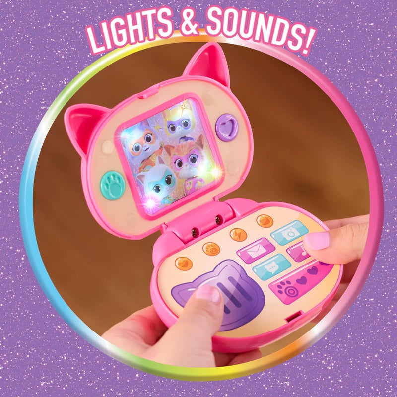 Just Play مجموعة حقيبة ظهر Disney Jr. SuperKitties Su-Purr مع حزام قابل للتعديل، 7 قطع، جهاز لوحي للعب مع أضواء وأصوات، ملابس تنكرية ولعب تخيلي، للأطفال من عمر 3 سنوات وما فوق من Just Play - Image 3