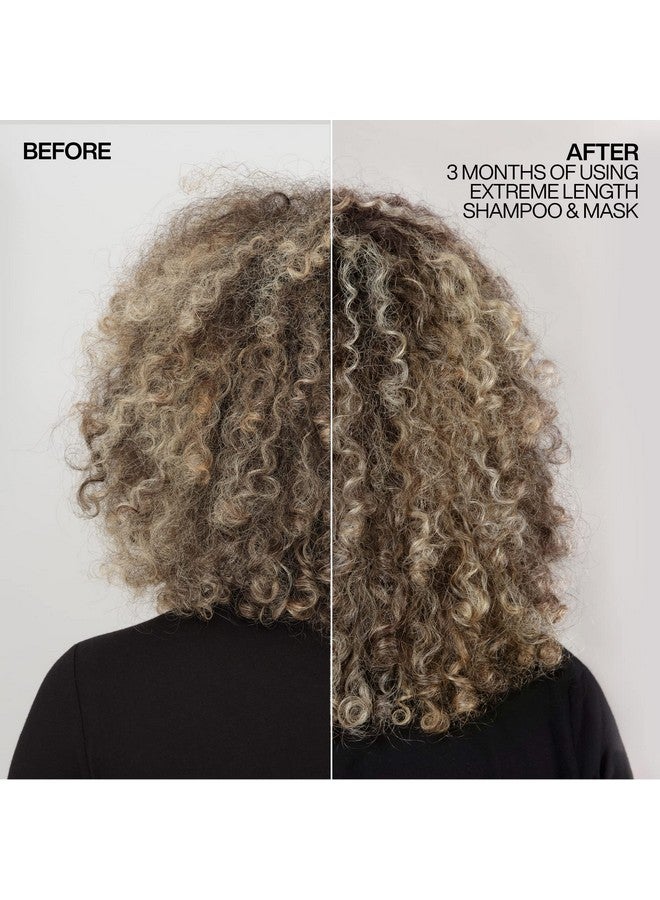 Redken Extreme Length Treatment Mask | Rinse-Out Hair Mask with Biotin & Castor Oil | For Hair Growth | 8.5 Fl Oz - Image 5