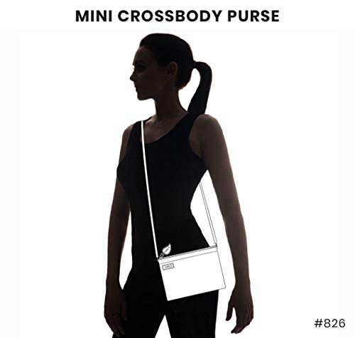 Chala Mini Crossbody Handbag, Pu Leather, Small Shoulder Purse Adjustable Strap (Wiener Dog-Indigo) - Image 2