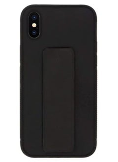 Zolo Finger Grip Holder and standing cover with Car Magnetic Multi-function Shockproof Protective Case Cover For iphone X / Xs Black  - Image 1
