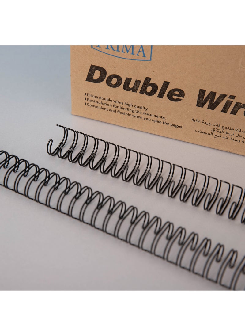 بريما سلك مزدوج لفائف تجليد لولبية مقاس 14.3مم (9/16'') عبوة 100 قطعة، جسم ألمنيوم رقيق ومرن لربط سلس وآمن، متوافق مع نظام 3:1، سعة حتى 113 صفحة، مثالي للمكاتب والمدارس والمطابع - Image 5