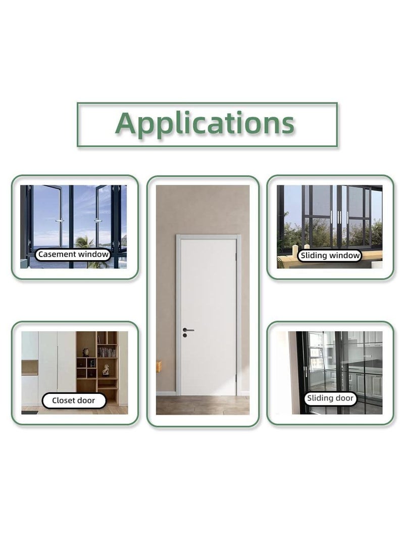 Sweet seven 197 Inch/5M Window Weather Stripping Door Seal Strip Draft Stoppers for Bottom of Doors Self-Adhesive Weather Stripping Window Insulation for Winter Soundproof Anti-Collision  - Image 4