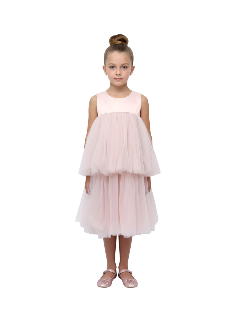 بيداني فستان وردي كلاسيكي