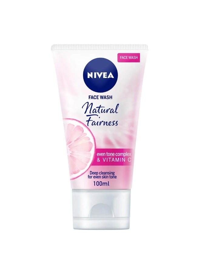 Nivea Natural Fairness Face Wash 100ml - Image 2