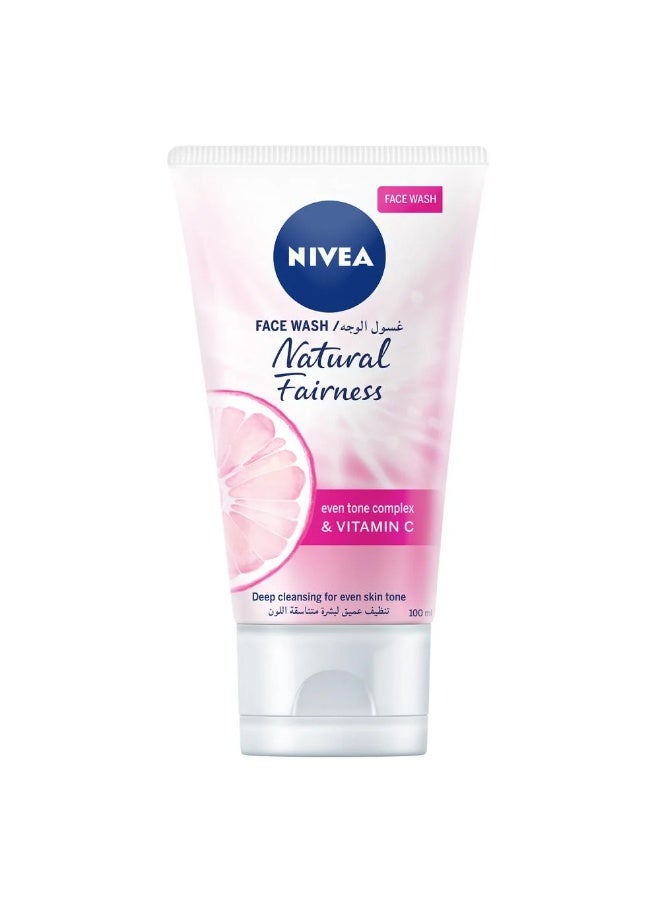 Nivea Natural Fairness Face Wash 100ml - Image 4