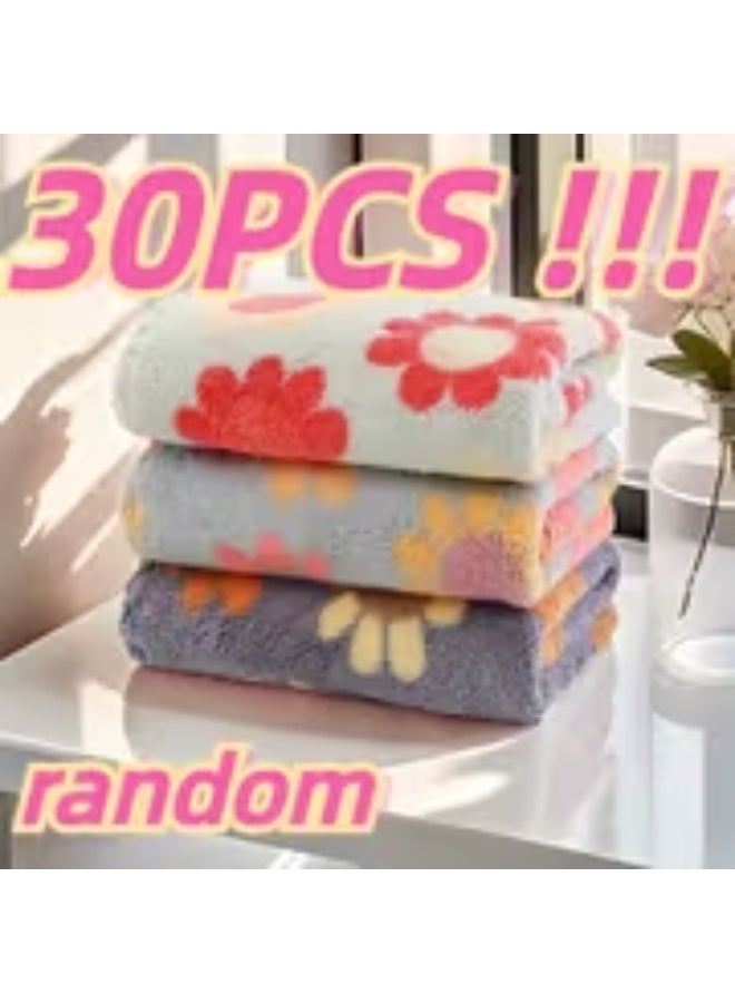 erorex 30pcs Sunflower & Floral Pattern Hand Towels - Soft, Absorbent, Quick-Dry Microfiber, Bohemian Style Square Towels for Kitchen & Bathroom, Perfect Gift Choice, 30x30cm, Material, Kitchen Hand Towels | Floral Pattern Towels | Quickdry Fabri, Wash - Image 5