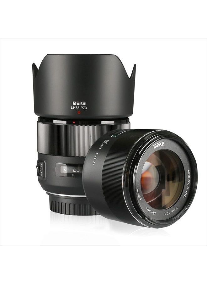 Meike 85mm f1.8 Large Aperture Full Frame Auto Focus Telephoto Lens for Canon EOS EF Mount Digital SLR Camera Compatible with APS C Bodies Such as 1D 5D3 5D4 6D 7D 70D 550D 80D  - Image 1
