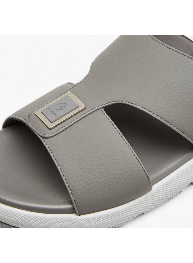 Le Confort Men Metal Accent Slip-On Comfort Sandals  - Image 4