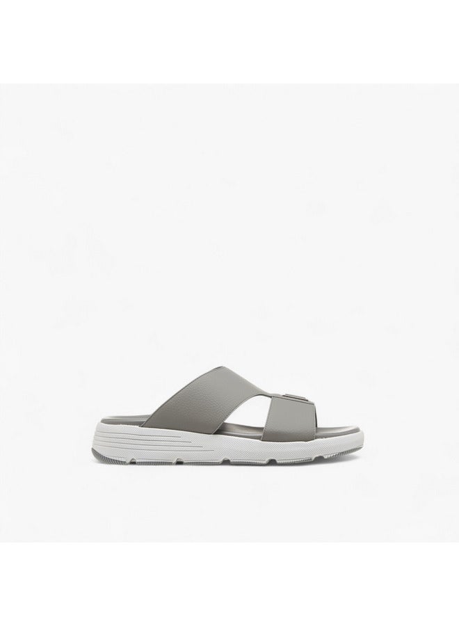 لو كونفورت صنادل رجالية مريحة سهلة الارتداء بلمسة معدنية - Image 1